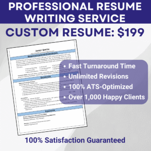 custom professionally-written resume $199